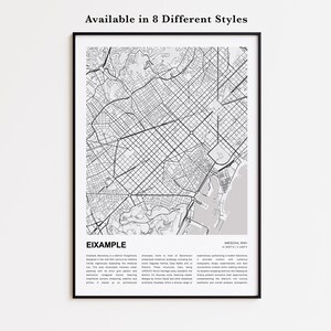 Eixample Map Print, Eixample Travel Map, Eixample Wall Decor Art, Eixample Barcelona, Housewarming Gift Personalized Map poster print