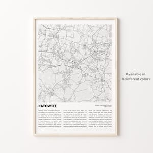 Kattowitz Karte, Kattowitz Karte, Kattowitz Karte, Schlesische Woiwodschaft Kattowitz, Einzugsgeschenk