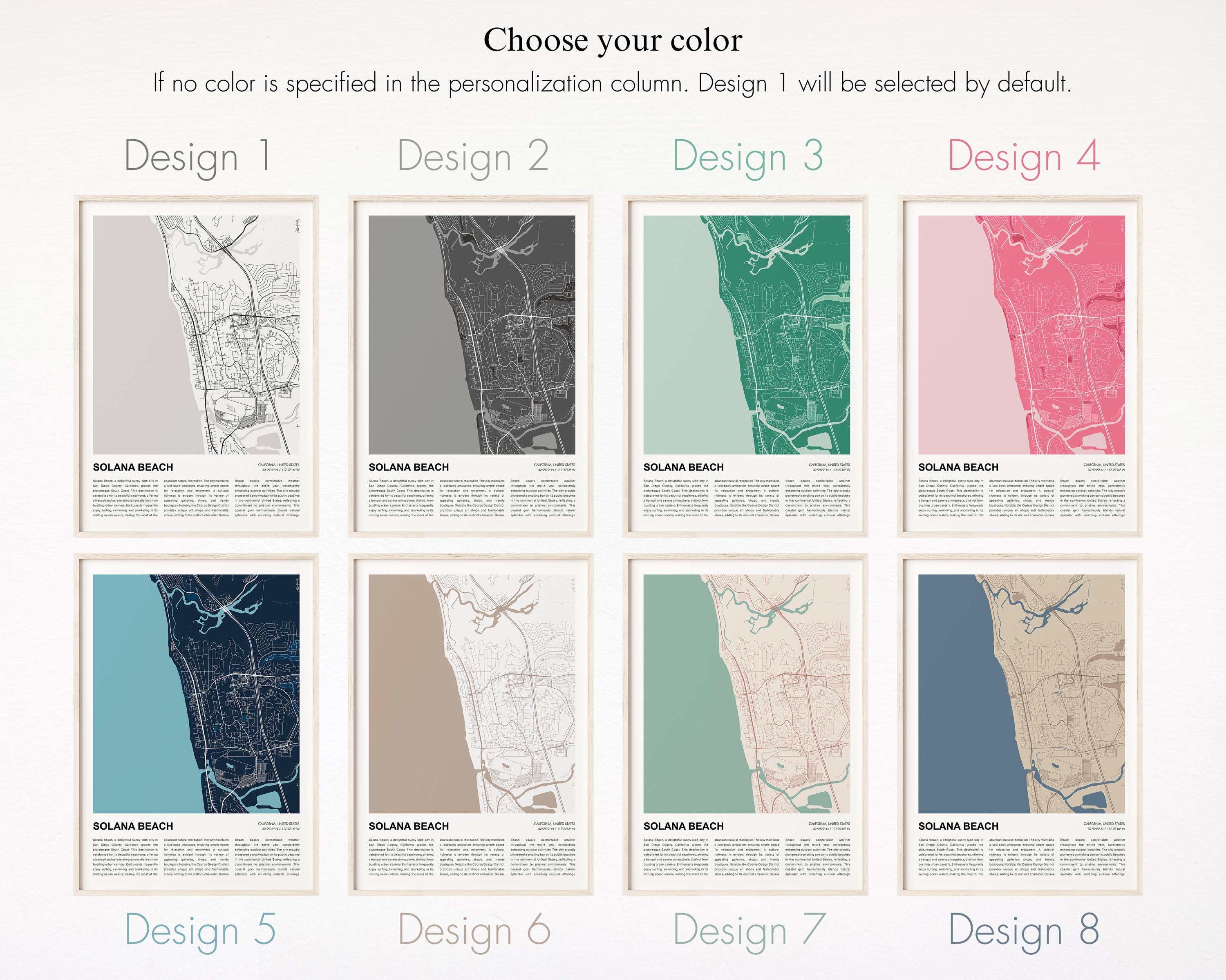 Solana Beach Map Print, Solana Beach Travel Map, Solana Beach Wall Decor  Art, Solana Beach California, Housewarming Gift - Etsy