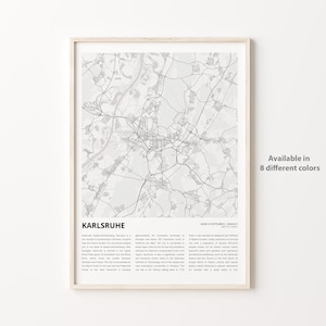 Karlsruhe Map Print, Karlsruhe Map Print, Karlsruhe Map Print, Karlsruhe Art Map Print, Karlsruhe Baden-Württemberg, Einweihungsgeschenk