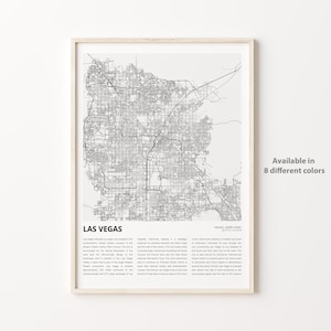 Las Vegas Map, Las Vegas Map Print, Las Vegas Map, Las Vegas Map, Las Vegas Nevada, Housewarming Geschenk
