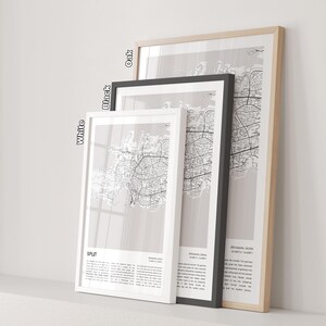 スプリットの地図プリント、スプリットの旅行地図、スプリットの壁飾りアート、スプリット スプリット・ダルマチア、新築祝いのギフト 画像 8