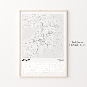 Impression de carte de Vinales, carte de voyage de Vinales, art déco murale Vinales, Vinales Pinar del Rio, cadeau de pendaison de crémaillère