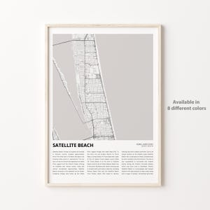 Satelliten Strand Karte, Satelliten Strand Karte, Satelliten Strand Wanddekor Kunst, Satelliten Strand Florida, Einweihungsparty Geschenk