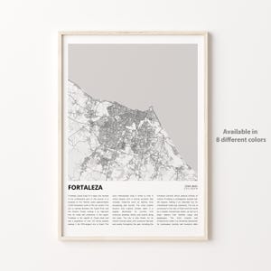 Fortaleza Map Print, Fortaleza Map Print, Fortaleza Wanddekor Kunst, Fortaleza Ceará, Housewarming Geschenk
