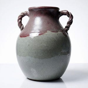 Vase Studio Pottery Milly Finn Royaume Uni vintage années 60-70 grès unique et artisanal grès wabi-sabi