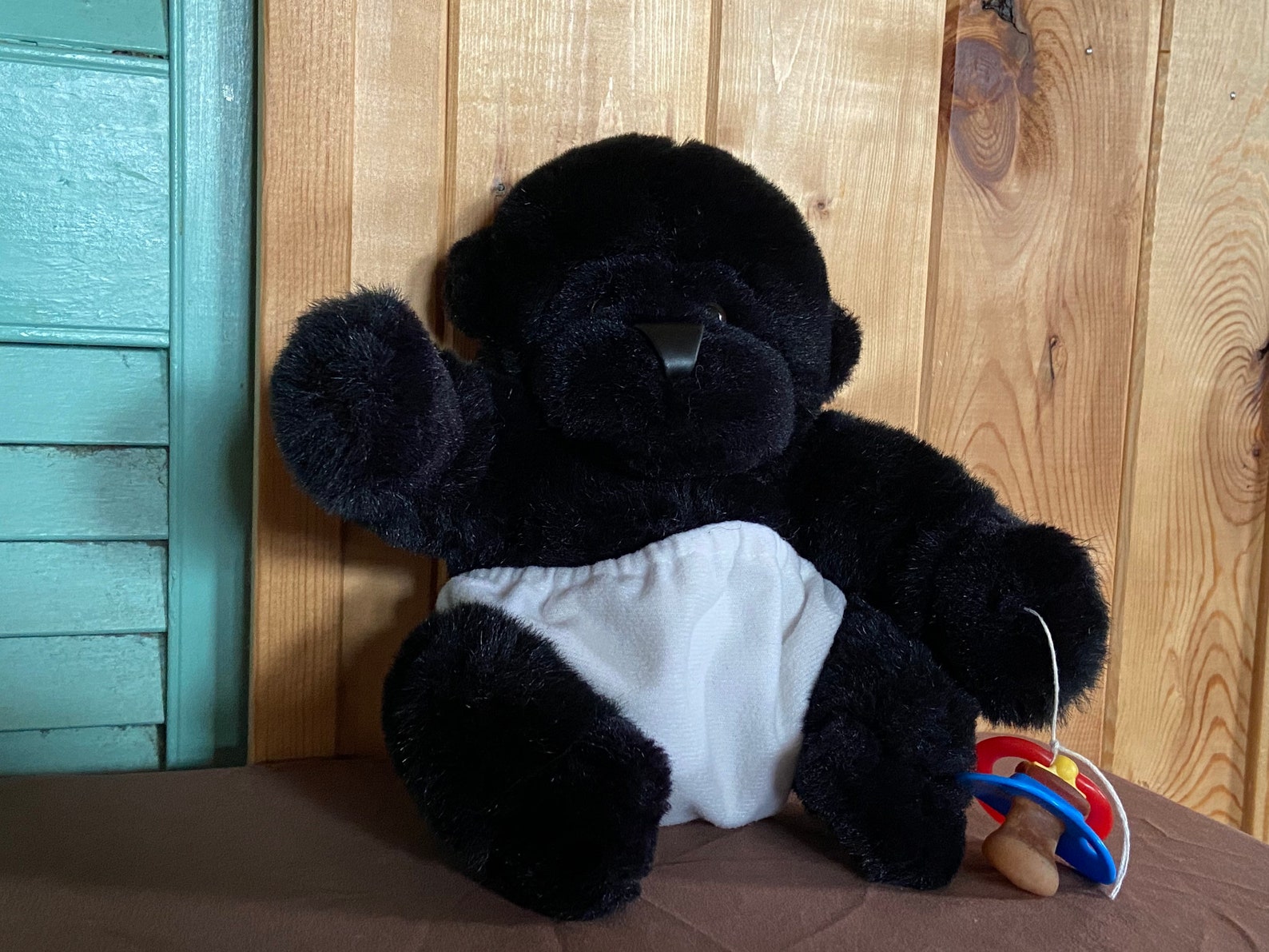 1996 Vintage Gorilla Baby Plush Stuffed Animal in Diaper and Etsy