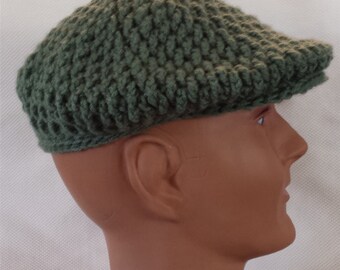 Crochet Pattern Men's Flat Cap - Etsy