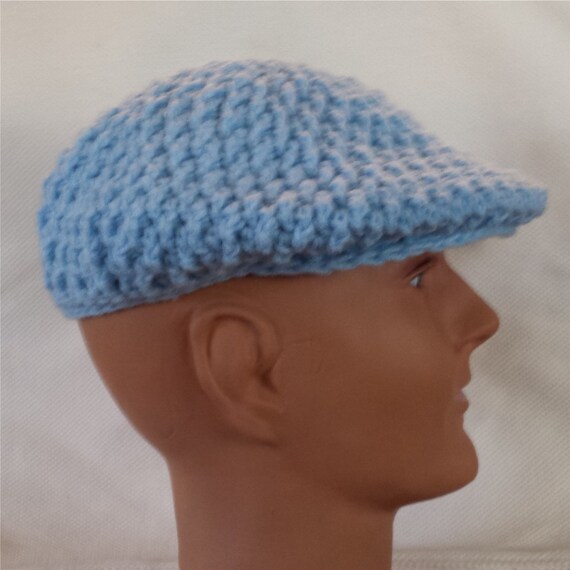 Crochet Pattern Men's Flat Cap - Etsy 
