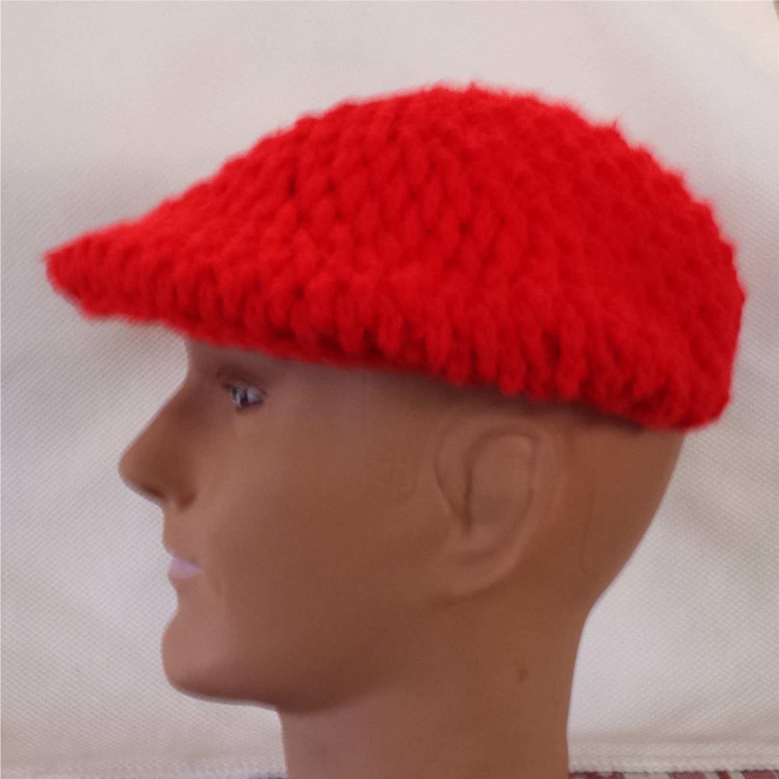 Crochet Pattern Men's Flat Cap Etsy