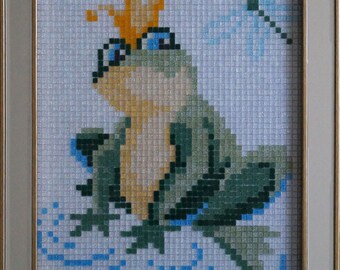 Mosaikbild Frosch Geschenk Unikat Dekoration