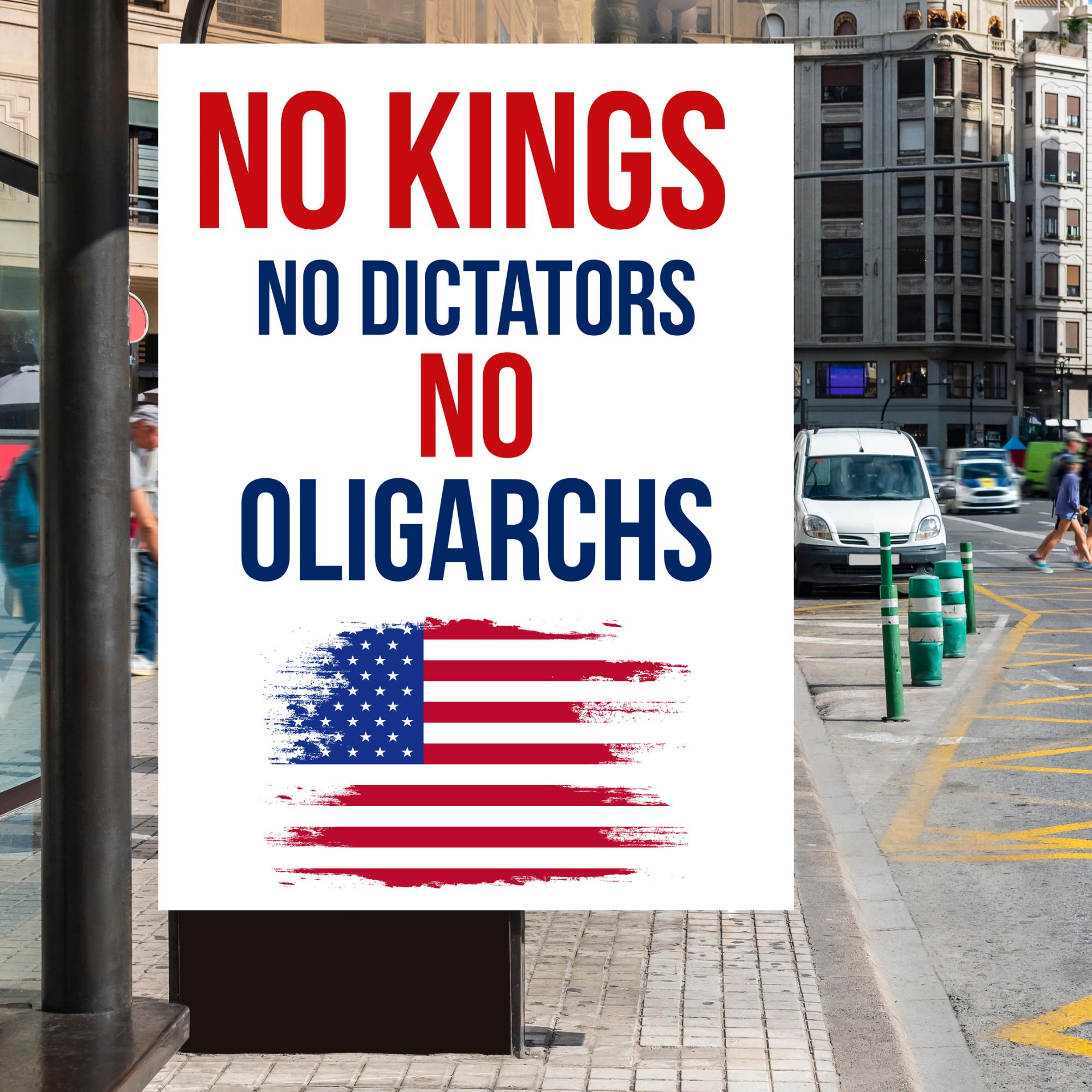 Printable Anti Trump Protest Signs Bundle, No Kings Day Poster Signs ...