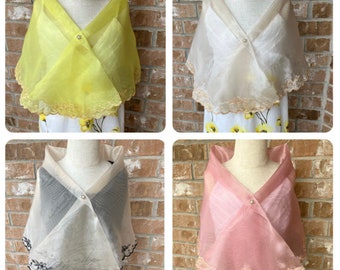 Free Pin, Kid-size Embroidered Filipiniana Alampay, Handmade in the Philippines, Philippine Shawl, Philippine Accessories.
