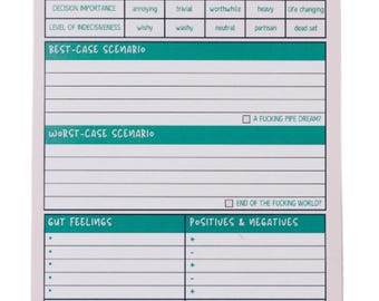 Make A Decision Notepad