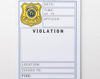 Police Ticket Violation Playtime Pad®