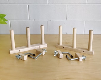 2x Triple Hard Maple Warping Pegs Set (CLAMPS INCLUDED)