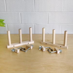 2x Triple Hard Maple Warping Pegs Set (CLAMPS INCLUDED)