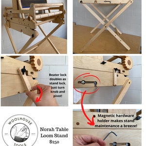 Woolhouse Tools 8-Shaft Norah Table Loom 16 Weaving Width image 7