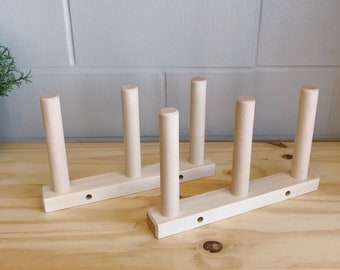 2x Triple Hard Maple Warping Pegs Set (NO CLAMPS INCLUDED)