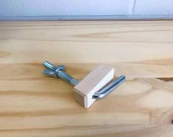 Clamp for Warping Peg and Quad Fringe Twister
