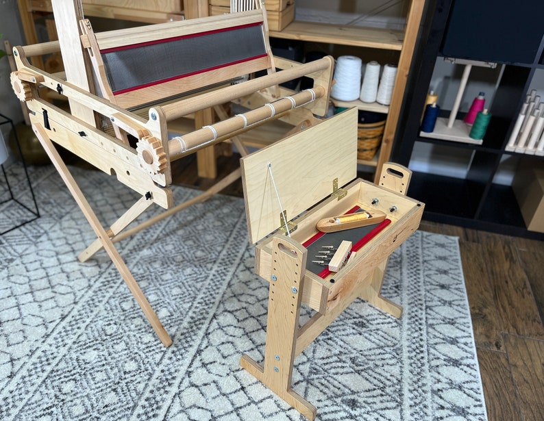 Table Loom, 23 Weaving Width Woolhouse Tools 8-Shaft Modern Carolyn image 8