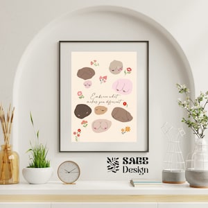 Boobies poster, boob poster, digital breast poster, inspirational poster