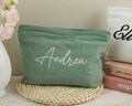 Embroidered Corduroy Makeup Bag,Bridesmaid Makeup Bag,Monogramed Toiletry Bag,Name Makeup Bag,Bridesmaid Gift,Women ToiletryBag,Gift for Her product logo