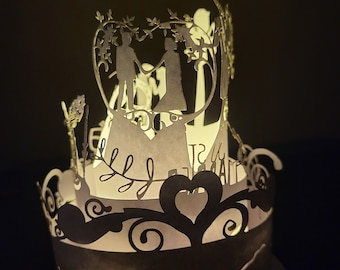 LED-Kerzendekoration für Hochzeit