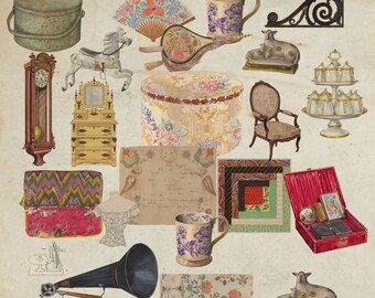 Junk Journal Emphera Scrapbooking Printable Images and Illustrations