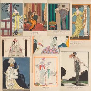 Vintage Printable French Fashion Magazine Clothing Book & Catalog Pages