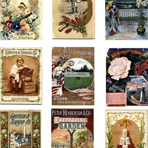 Vintage Seed Packet  Digital Download Collage Sheet SKU 0034