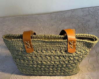 CROCHET PATTERN Bag Crochet Bag Pattern Wool Bag crochet purse woman bag shopping bag summer bag beach bag, handbag from a mum’s hands