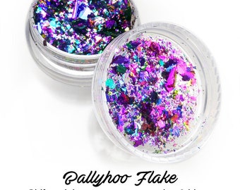 Ballyhoo Flake-Lumiere Lusters Rainbow Chameleon Holographic Metallic Flake Art Pigment