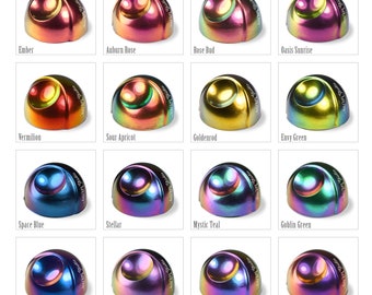 Choose Color - Ultra Fine Chameleon Powder Series Multi Chrome Saturated Color Shifting Intense Art Pigment