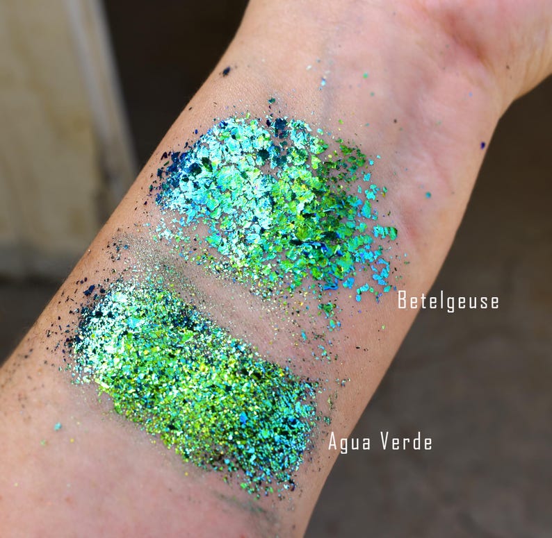 Betelgeuse Flake-Lumiere Lusters Color Shifting Metallic Foil Gilding Art Pigment- Non-Plastic for Cosmetic, Craft, Resin and Glass Art image 5