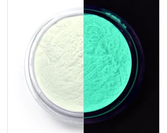 Aqua Glow in the Dark Luminescent Fluorescent Pigment Powder