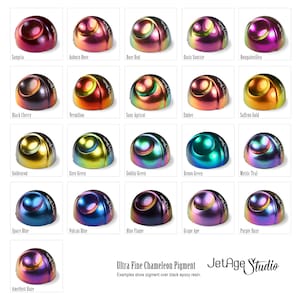 Choose Color - Ultra Fine Chameleon Powder Series Multi Chrome Saturated Color Shifting Intense Art Pigment