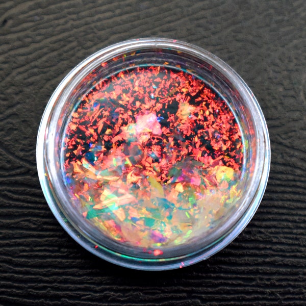 Flame Red Opal Flake Intense Transparent Dichroic Art Flake Pigments
