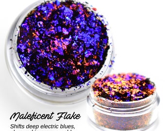 Maleficent Flake - Lumiere Lusters Holographic Chameleon Color Changing Metallic Foil Art Pigment