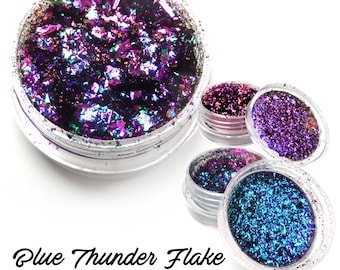 Blue Thunder Flake-Lumiere Lusters Chameleon Metallic Foil Art Pigment