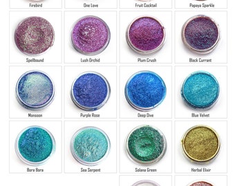 1 EACH, COLOR BUNDLE - 18 Colors Chameleon Pearl Series Pigment Powder