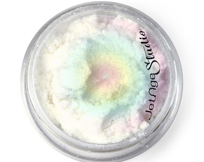 Featured listing image: White Silver Pearl Holographic Rainbow Ultra Fine Powder