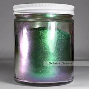 Solana Green Color Shifting Chameleon Pearl Pigment Powder - Etsy