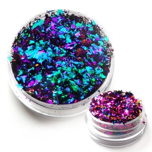 Peacock Flake - Lumiere Lusters Flake Chameleon Color Change Multi Chrome Metallic Foil Art Pigment