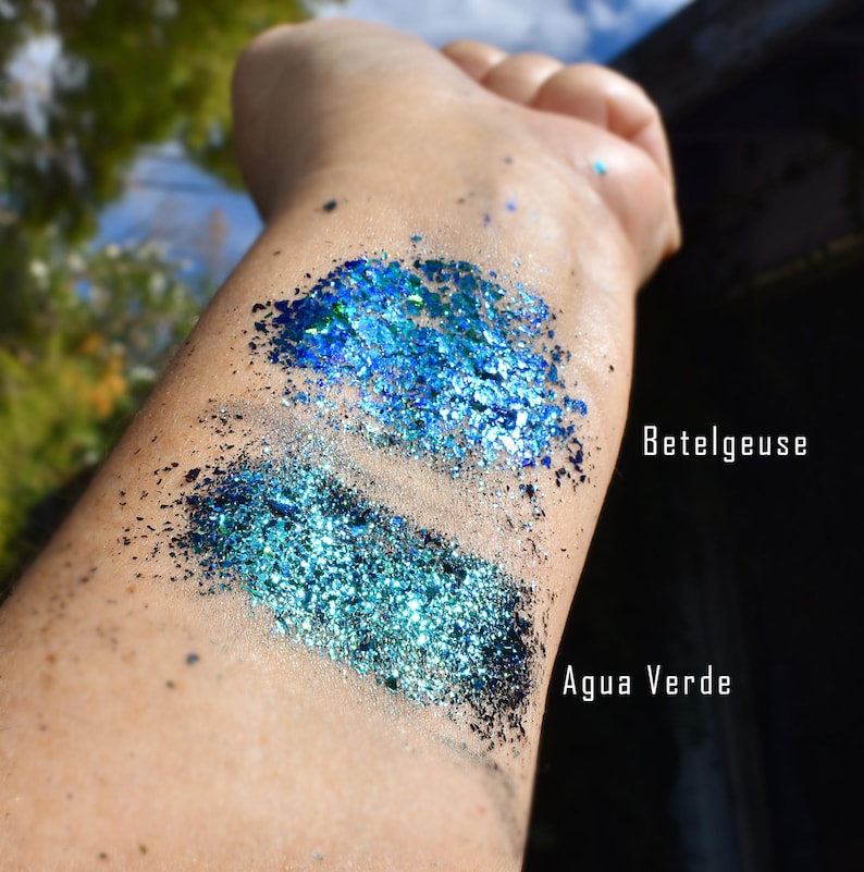Betelgeuse Flake-Lumiere Lusters Color Shifting Metallic Foil Gilding Art Pigment- Non-Plastic for Cosmetic, Craft, Resin and Glass Art image 6