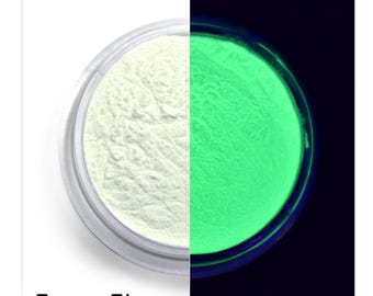 Green Glow in the Dark Luminescent Fluorescent Pigment Powder