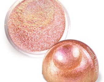 One Love Pink Peach Color Shifting Chameleon Pearl Pigment Powder
