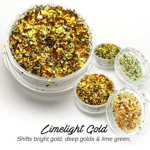Limelight Gold - Lumiere Lusters Color Shifting Chameleon Metallic Foil Art Pigment