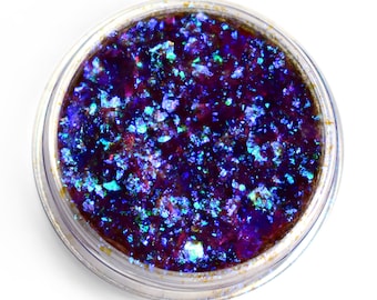 Damson Plum Ultra Opal Flake Translucent Dichroic Art Flake Pigments