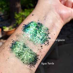Betelgeuse Flake-Lumiere Lusters Color Shifting Metallic Foil Gilding Art Pigment- Non-Plastic for Cosmetic, Craft, Resin and Glass Art image 4